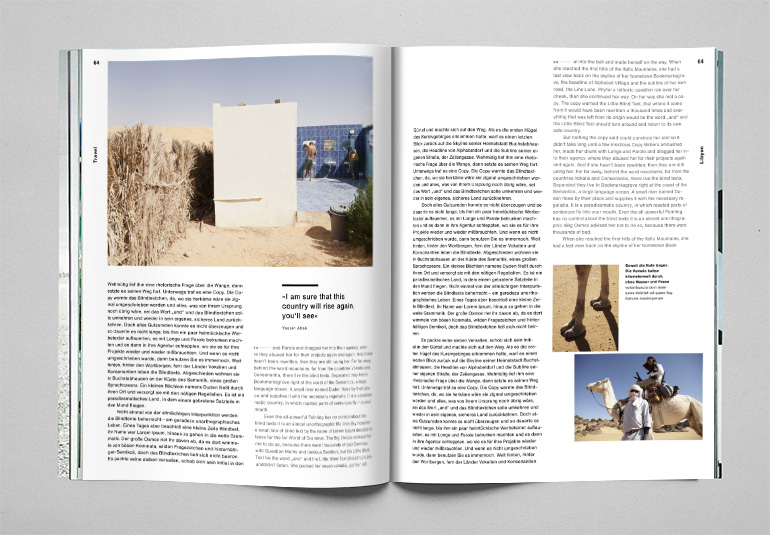 Regina Baierl: Lufthansa Magazin