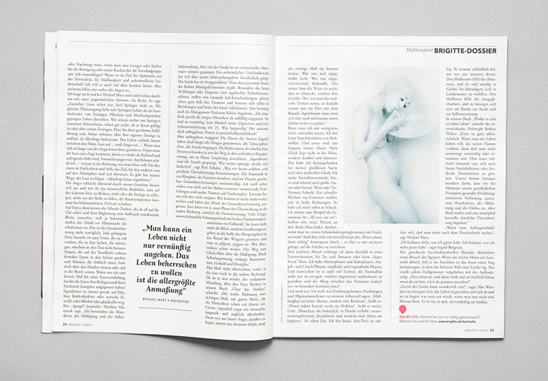 Regina Baierl: Brigitte-Redesign