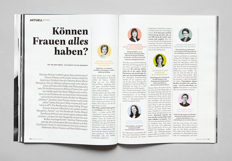 Regina Baierl: Brigitte-Redesign