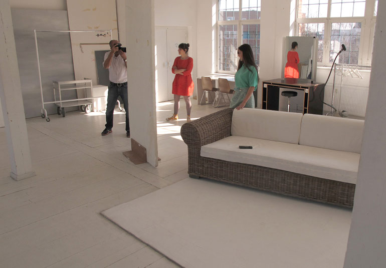 Regina Baierl: Brigitte-Cover Making Of