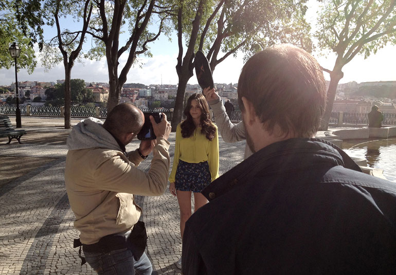 Regina Baierl: Brigitte-Cover Making Of